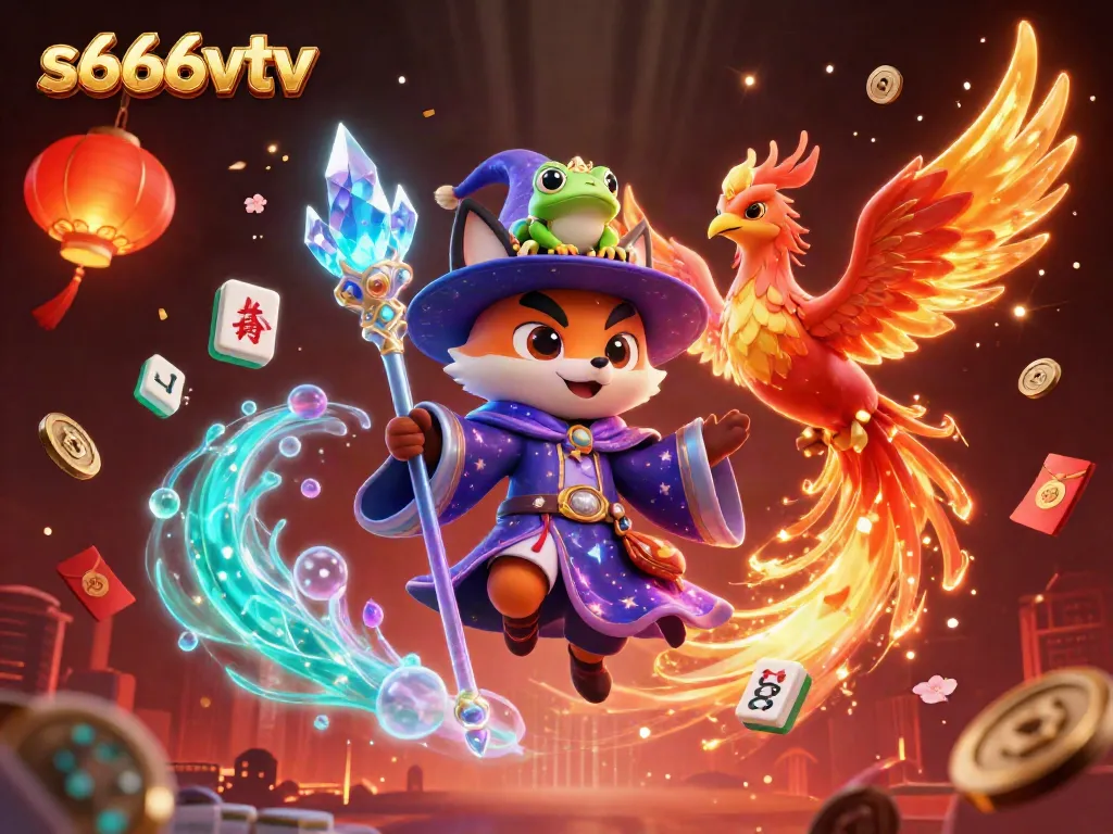 Engage with thrilling gaming moments at s666vtv featuring a mystical fox wizard in a rich casino environment.