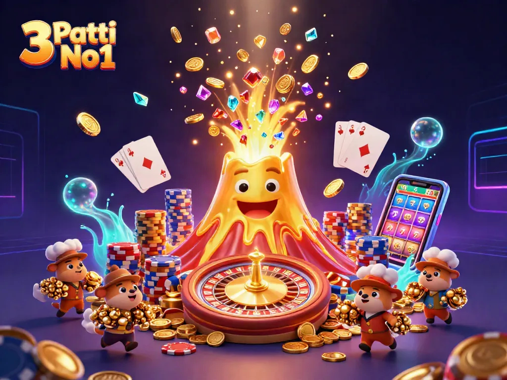 Experience the thrill of 3 Patti No1 with dynamic casino elements and vibrant characters.