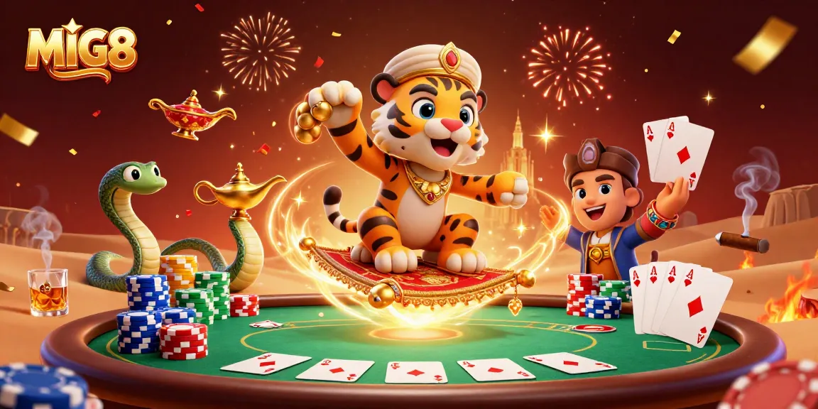 MIG8 guides players through thrilling casino adventures amidst vibrant graphics and action.