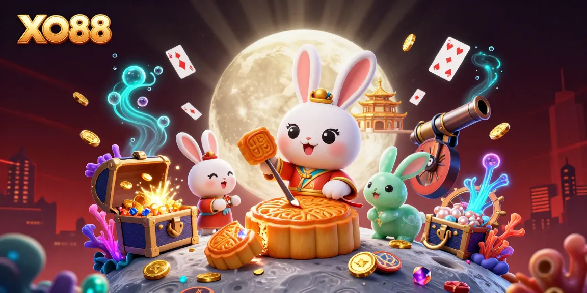 Join the excitement at XO88 with this vibrant 3D casino illustration showcasing fun and engaging gameplay!