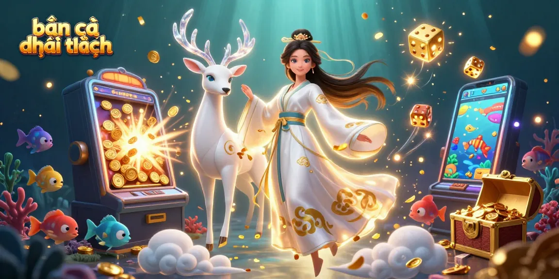Experience thrilling bắn cá đổi thưởng action underwater with vibrant game elements and dynamic characters.