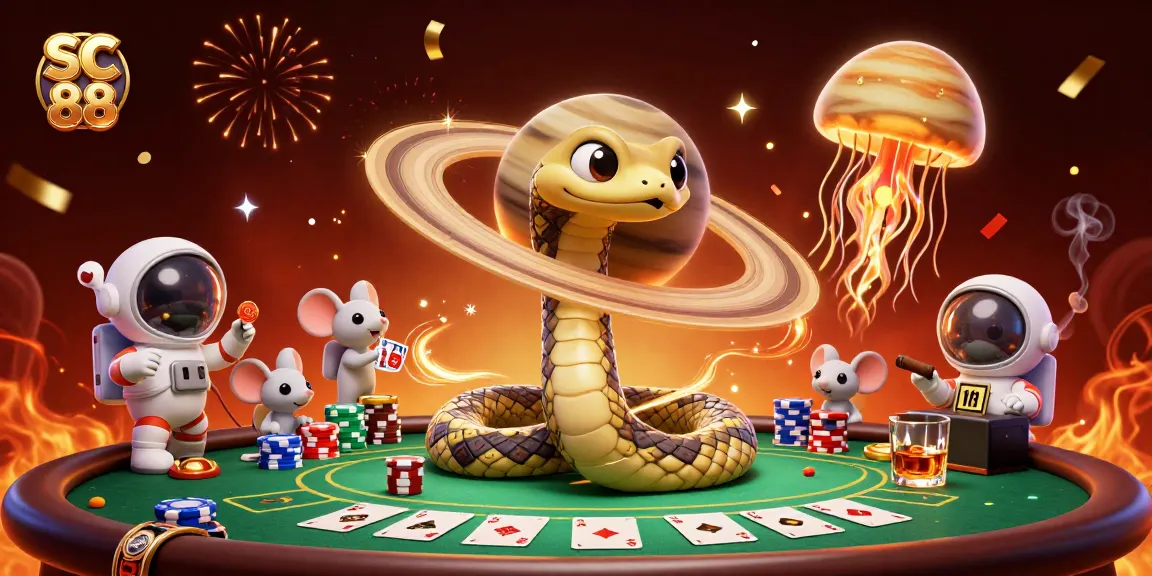 Engage with SC 88 in a vibrant 3D casino scene with dynamic betting action and colorful elements.