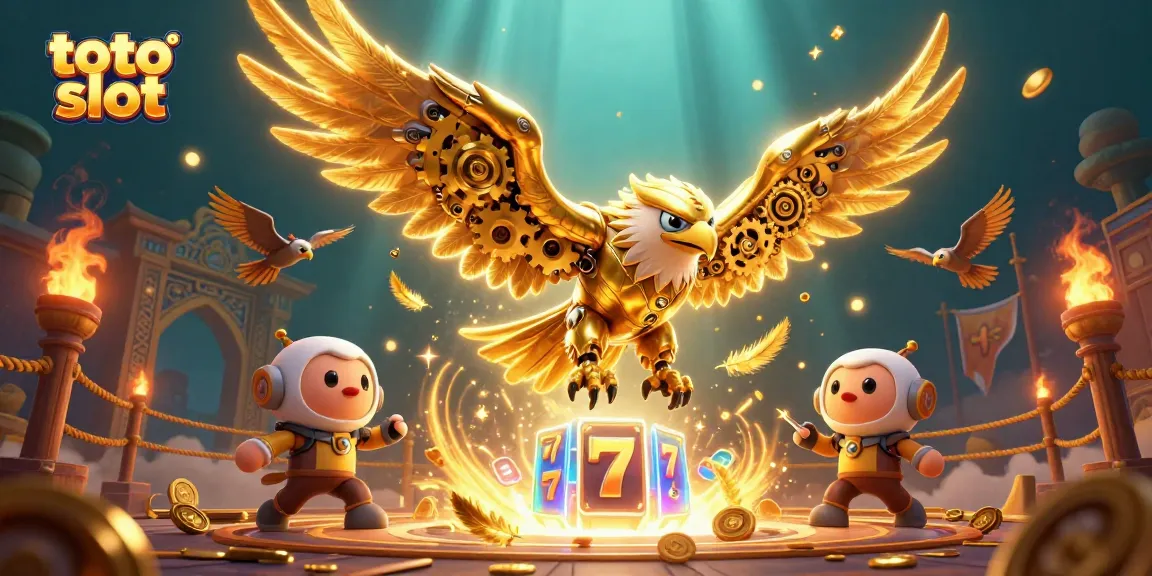 Experience thrilling toto slot action amidst dazzling gaming elements and vibrant casino atmosphere.
