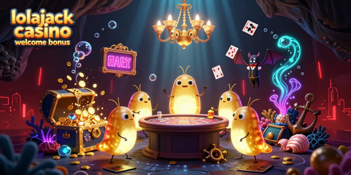 Experience the vibrant action at Lolajack Casino with our exciting welcome bonus offering players the chance to win big!
