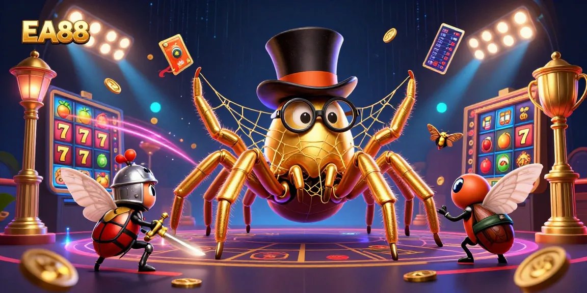 Experience exciting gameplay at EA88 with dynamic slots and vibrant characters in a rich casino scene.