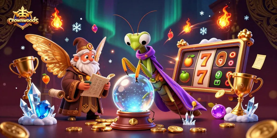 Crownwoods highlights top credit card casinos with a mystical scene enhancing the gambling experience.