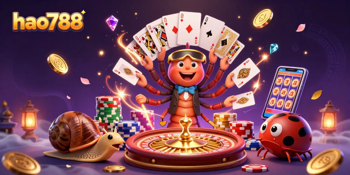 HAO788 menghadirkan dealer milipede dan elemen slot menarik dalam permainan kasino.