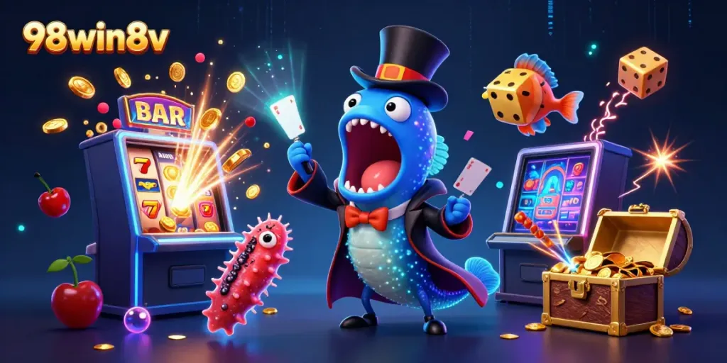 Experience exciting wins at 98win8v with vibrant casino action featuring magical sea creatures.