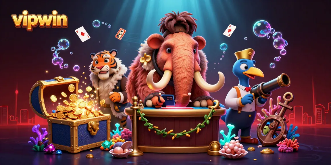 Experience thrilling VIP interactions at the casino with vipwin in this dynamic 3D illustration.