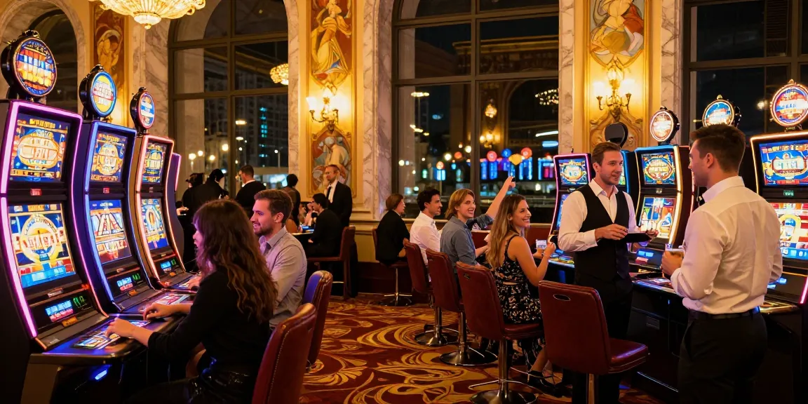 Italian casino guest posts highlighting lively gaming atmosphere with friends celebrating.