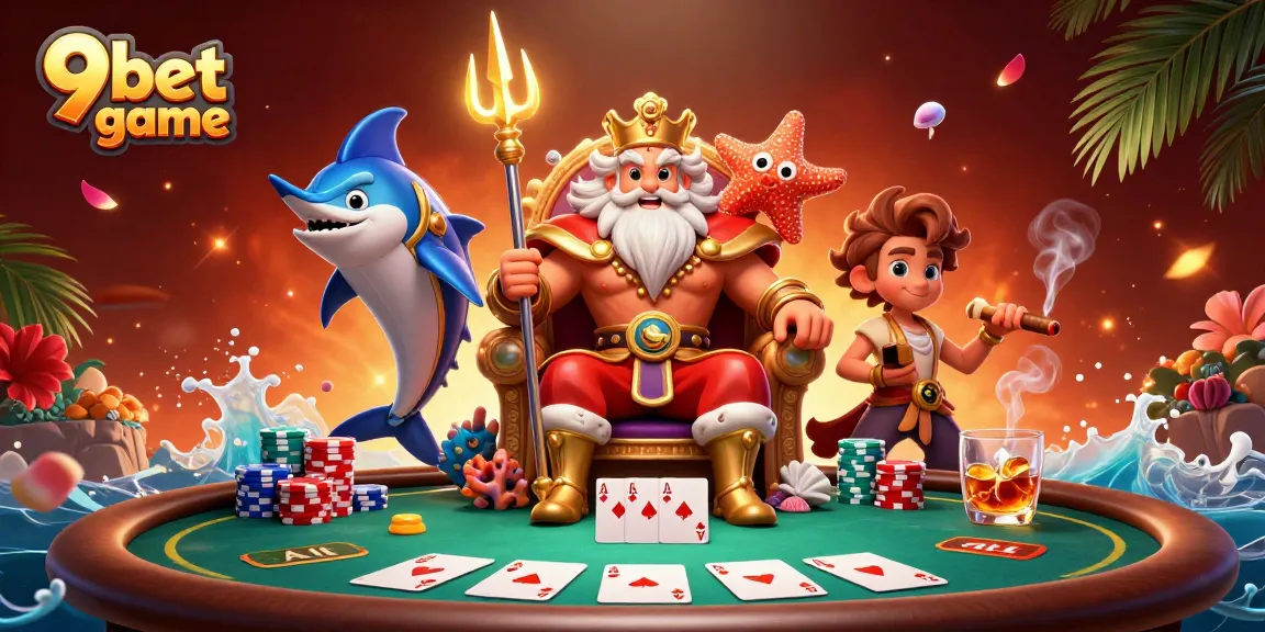 Join the excitement with 9bet game at an epic casino showdown featuring Neptune and friends.