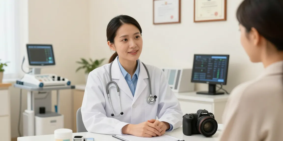 LUCK8 medical services in a patient care environment with compassionate doctor consultations in a modern health clinic.