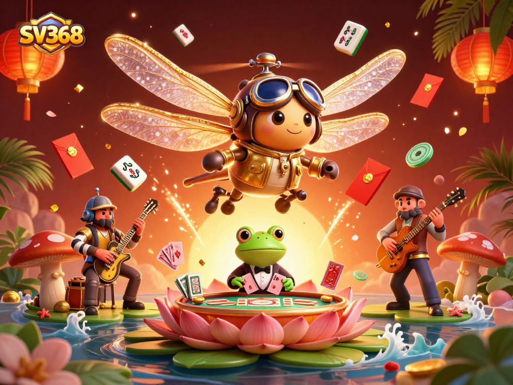 Experience thrilling gameplay at SV368 with a vibrant casino scene filled with action.