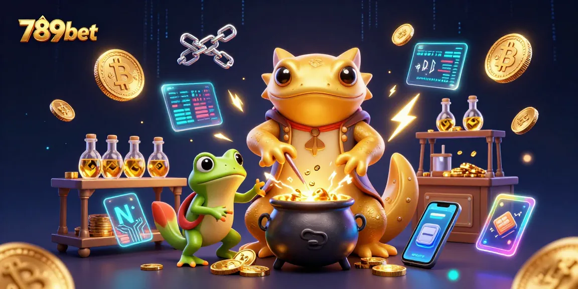 Join the excitement of 789bet with visually stunning illustrations of gaming adventures and alchemy.