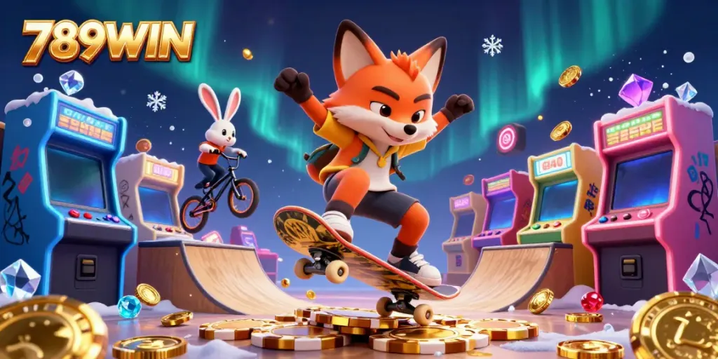Experience the thrill of 789WIN with vibrant casino elements, showcasing fun and adventure!