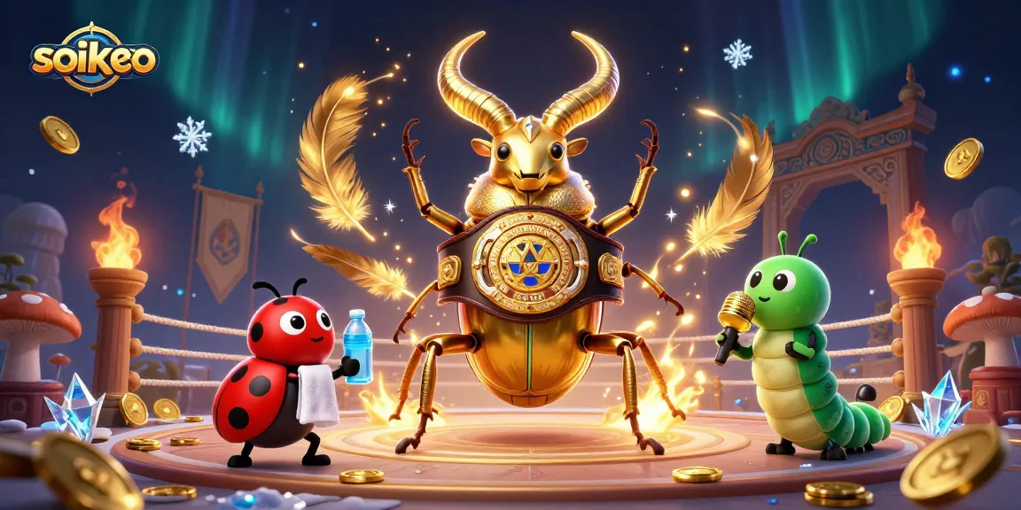 Engage in thrilling bets on soikeo with a vibrant 3D casino battle scene featuring unique characters.