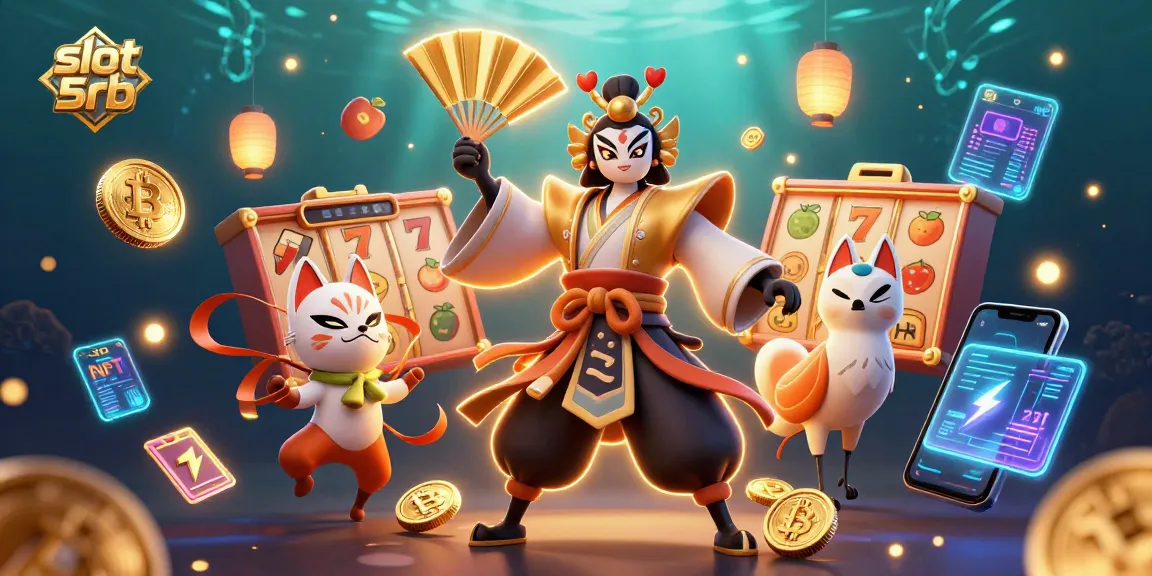 Spin the reels and win big with slot 5rb in this captivating 3D digital illustration.
