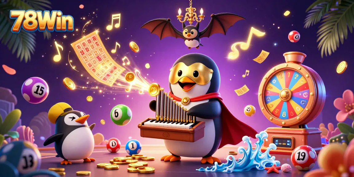 Experience unlimited fun with 78Win as a colorful 3D-themed gambling celebration!