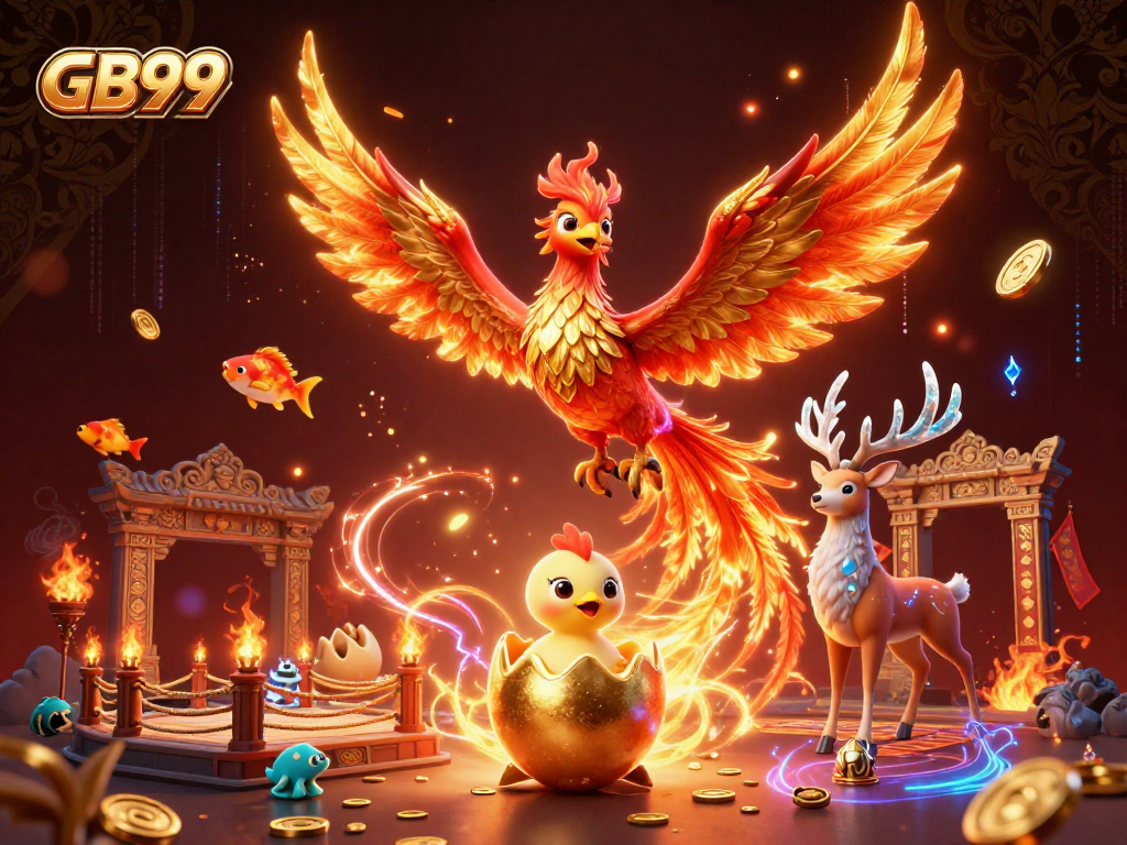 Experience thrilling gaming at GB99 with dynamic fish shooting scenes and stunning visual elements.