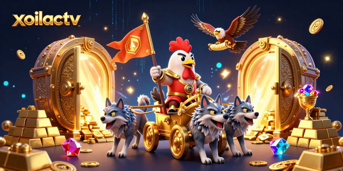 Experience thrilling gameplay at xoilactv with 3D cartoon elements and vibrant casino atmosphere.