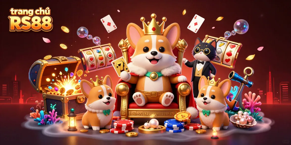 Engage with exciting gameplay at trang chủ RS88 featuring vibrant 3D casino illustration.