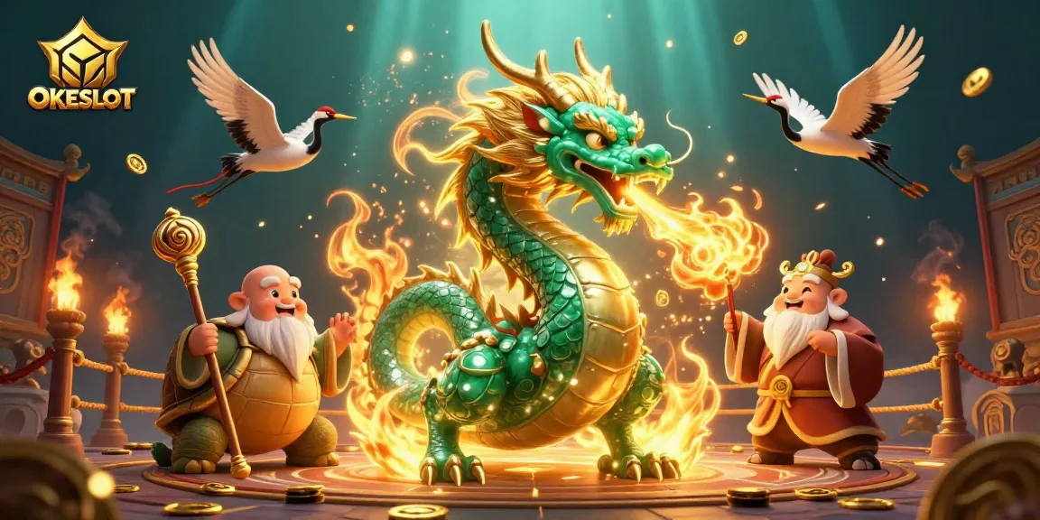 Rasakan sensasi bermain slot di OKESLOT dengan karakter naga dan kura-kura yang menginspirasi, meraih keberuntungan!