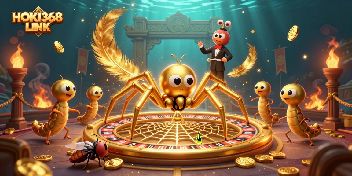 Experience the excitement of betting with the HOKI368 LINK in a vibrant casino-themed scene.