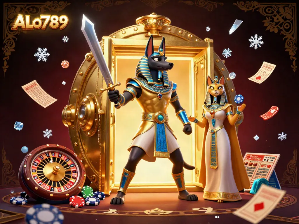 Engage with ALo789's thrilling ancient Egyptian gambling world filled with wealth and excitement.